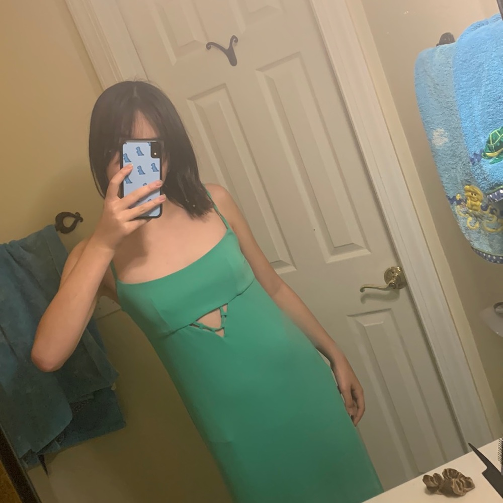 💚Green Zara maxi dress💚